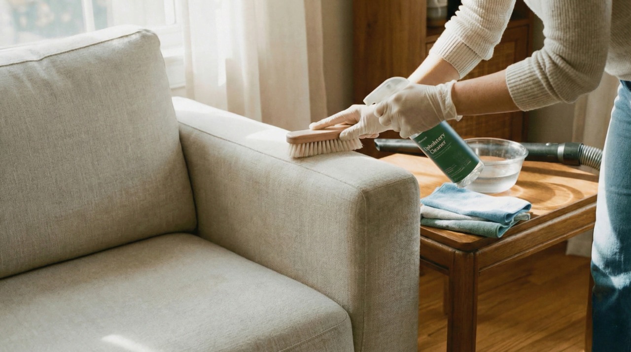 Spot Cleaning a Fabric Sofa
