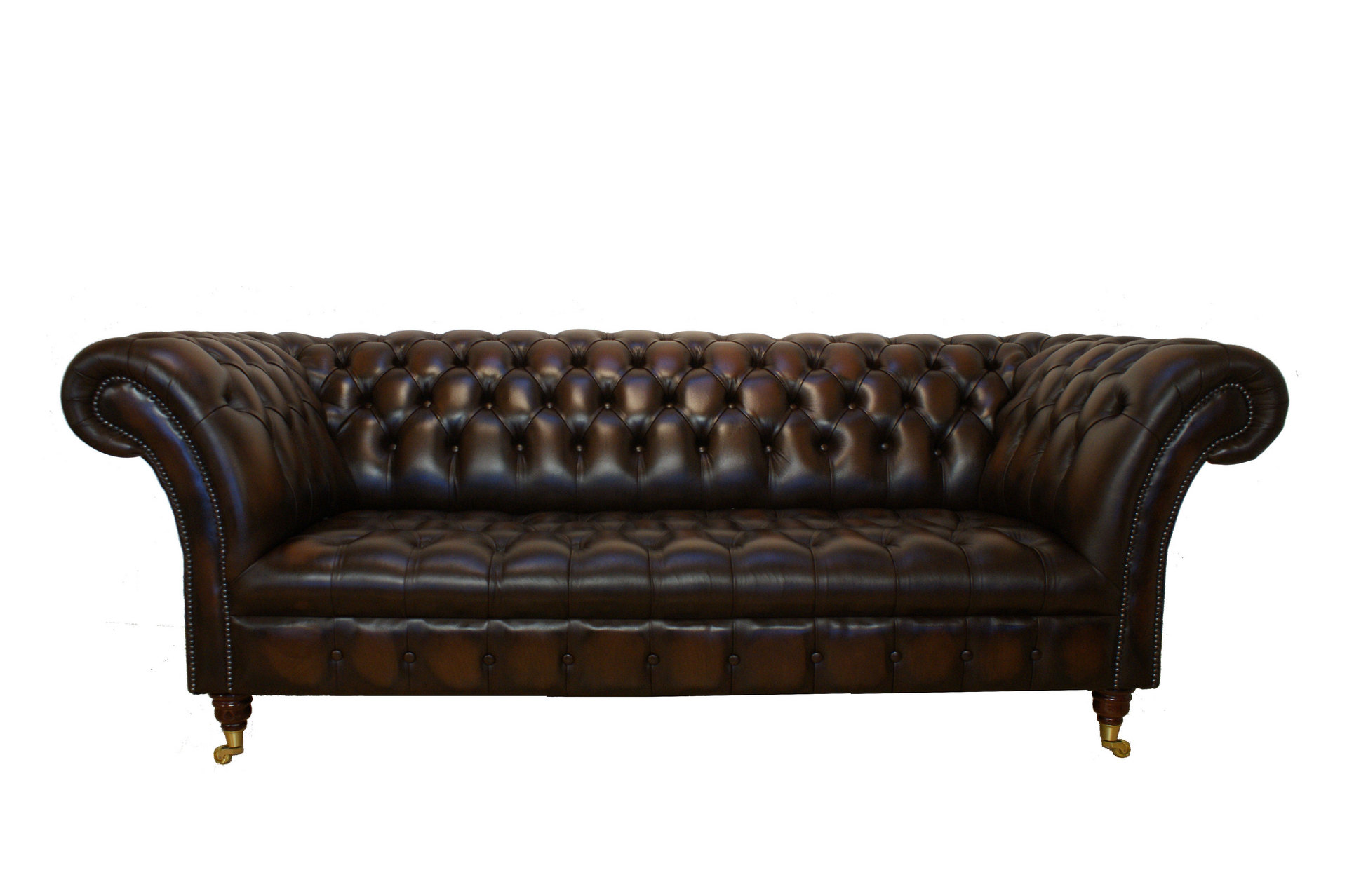 ciarah chesterfield leather sofa