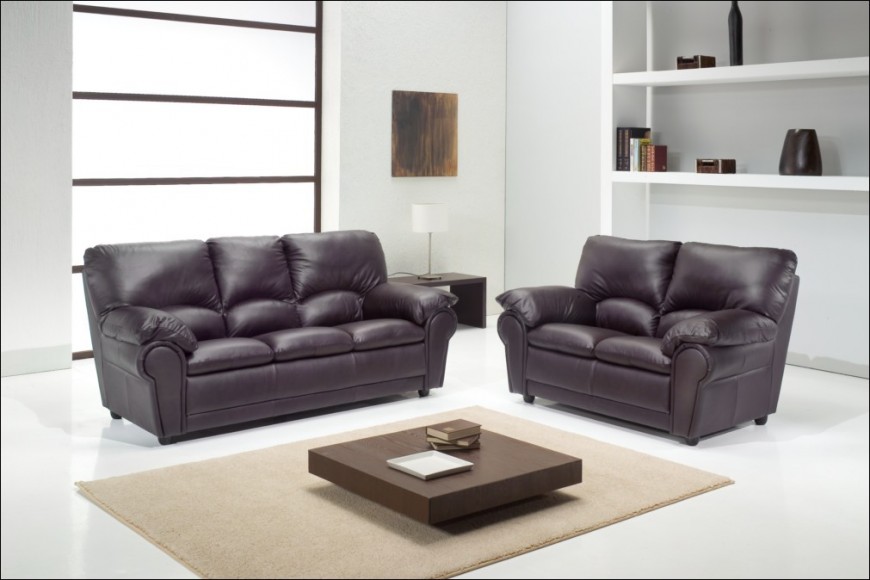 100 percent genuine leather sofa