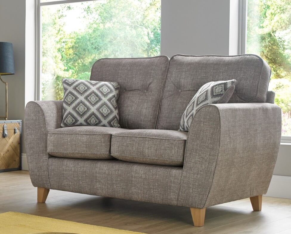 maya 2 seater fabric sofa settee