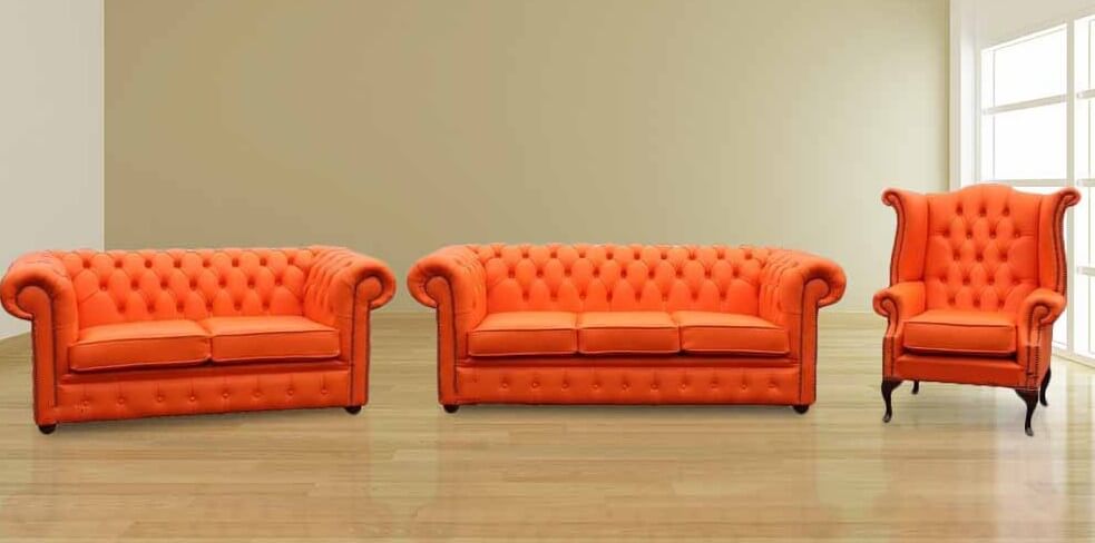 Luxurious Chesterfield Sofa Set: 3-Piece Living Room Elegance (3+2+1)  %Post Title