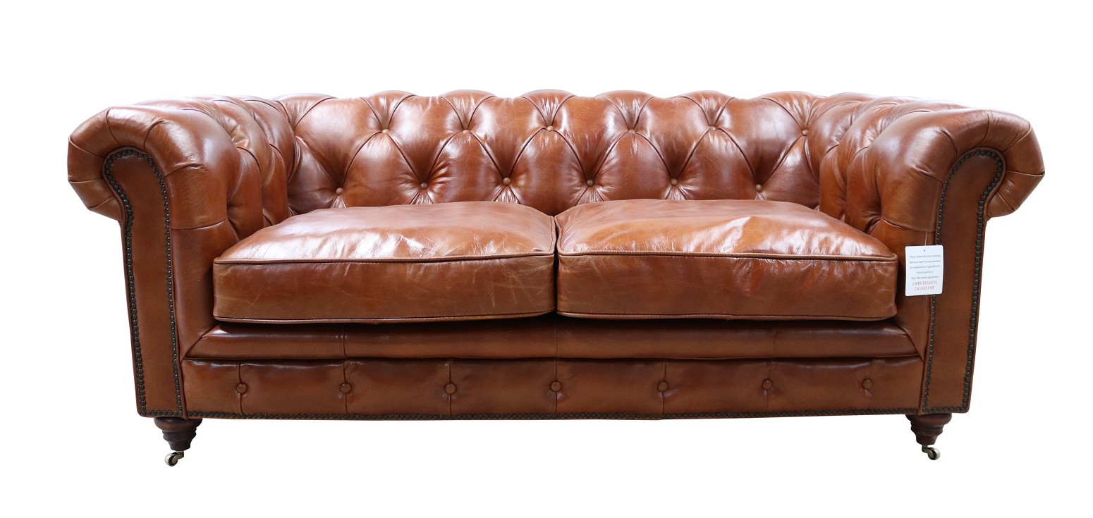 Classic Chesterfield Sofa Aged Beauty  %Post Title