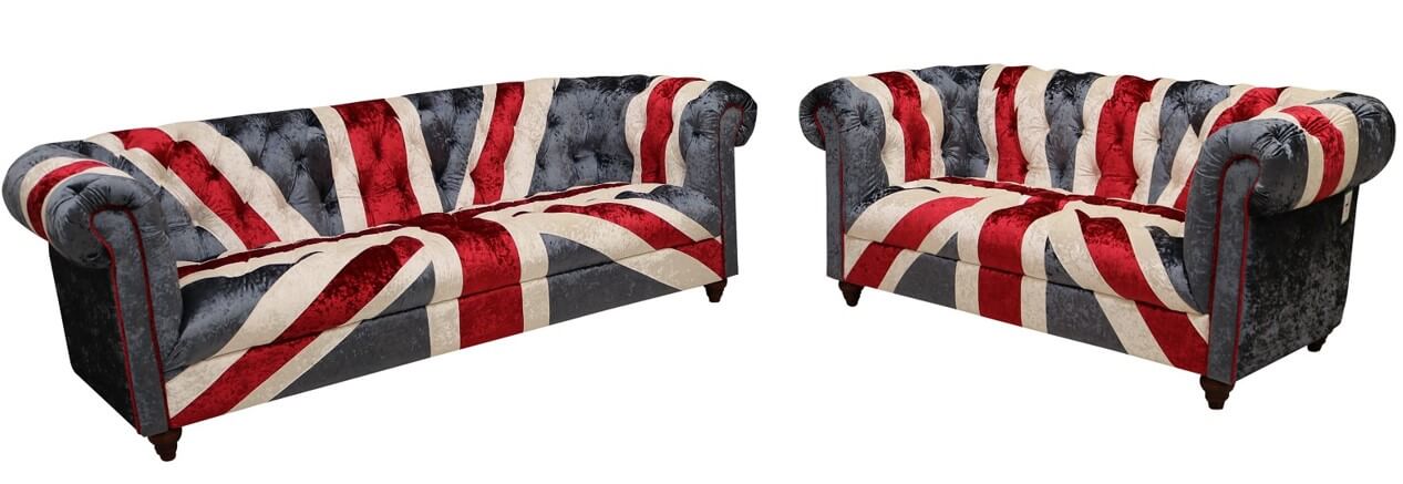 Chesterfield Sofas with UK Flag Patriotic Style Meets Classic Design  %Post Title