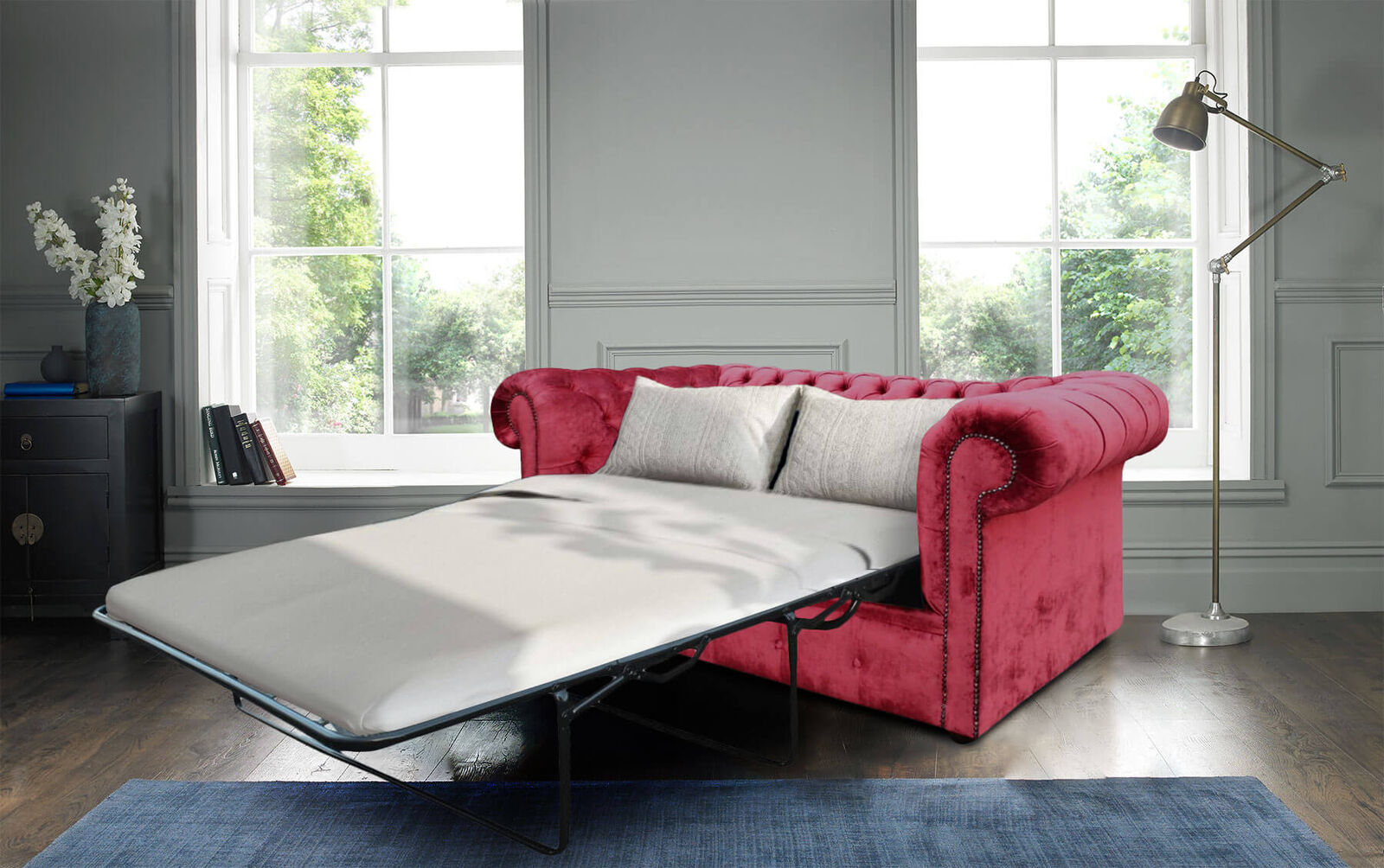 Sofas UK Chesterfield Velvet Sofa Bed: Style Meets Functionality  %Post Title