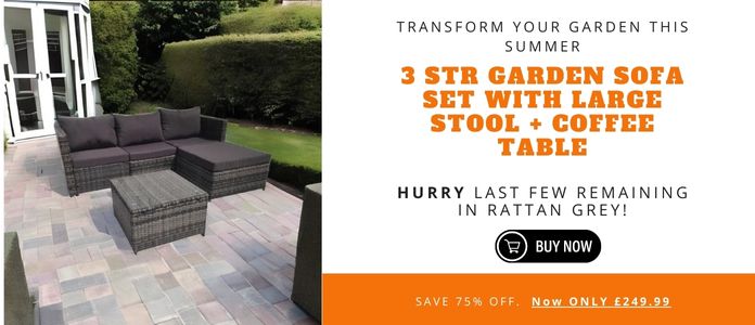 Hampus Grey Rattan Garden Set Offer