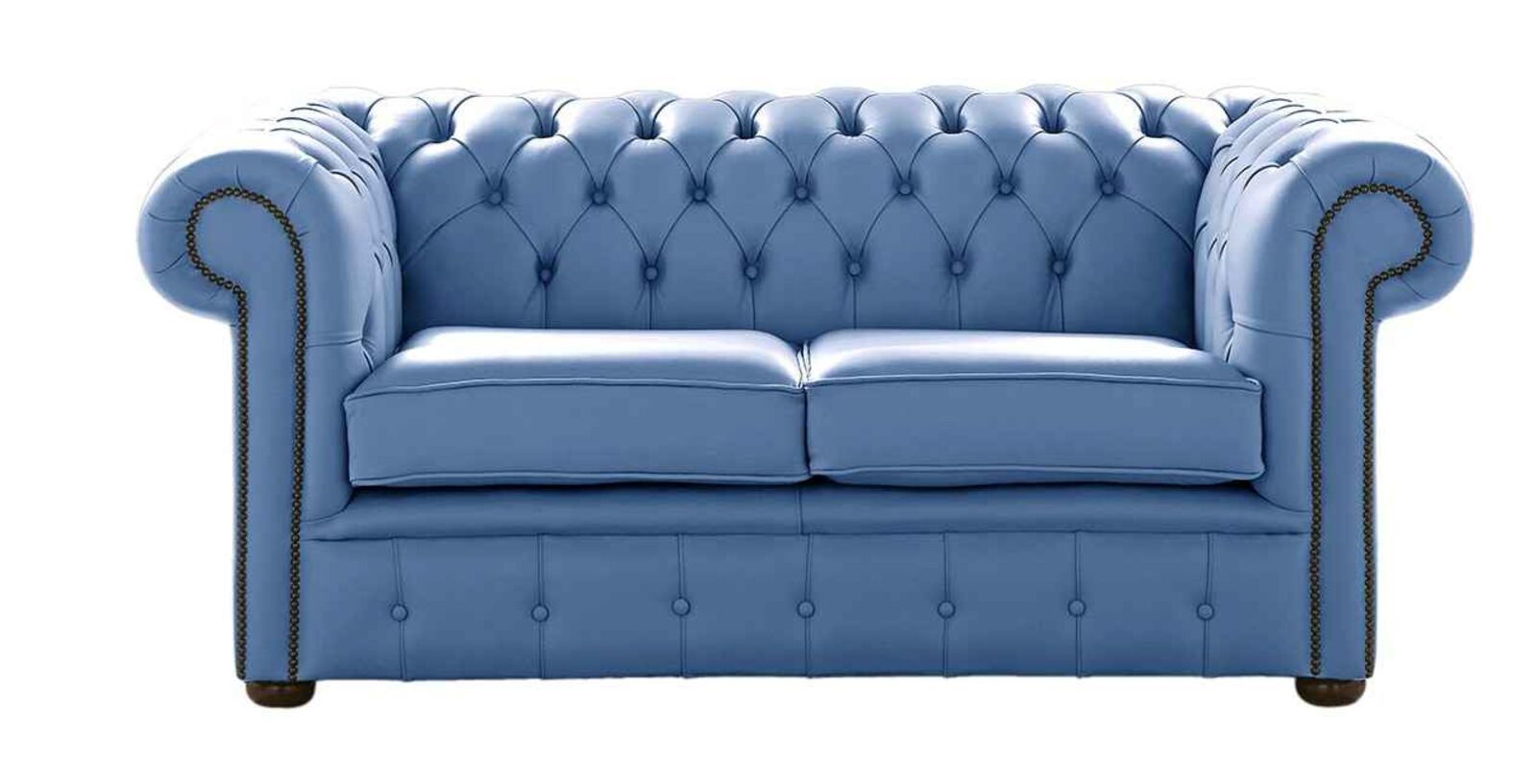 Product photograph of Chesterfield 2 Seater Shelly Iceblast Leather Sofa Settee from Designer Sofas 4U