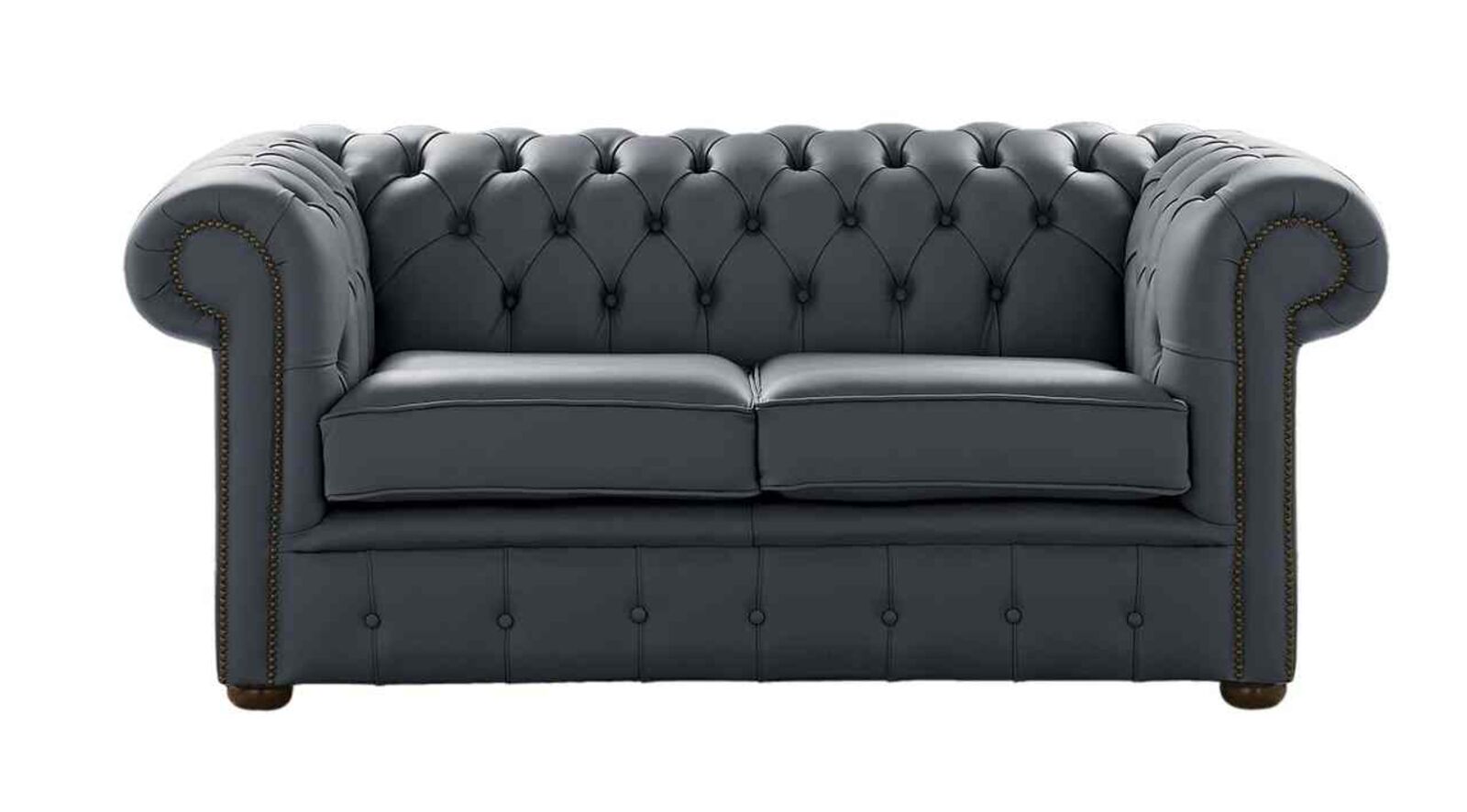 Product photograph of Chesterfield 2 Seater Shelly Knight Leather Sofa Settee from Designer Sofas 4U