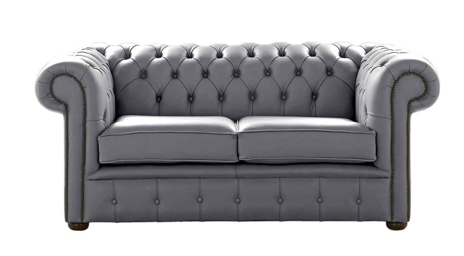 Product photograph of Chesterfield 2 Seater Shelly Piping Leather Sofa Settee from Designer Sofas 4U