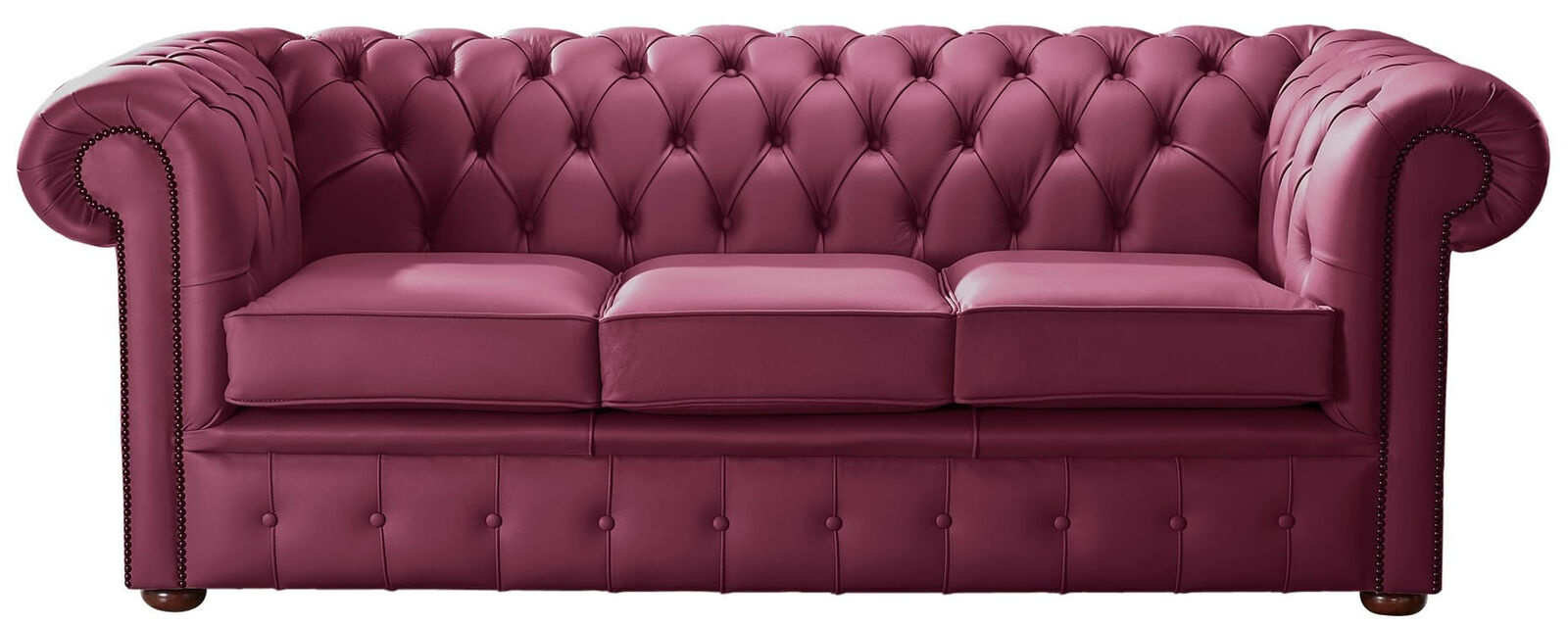 Product photograph of Chesterfield Handmade Leather Shelly Anemone 3 Seater Sofa Settee from Designer Sofas 4U