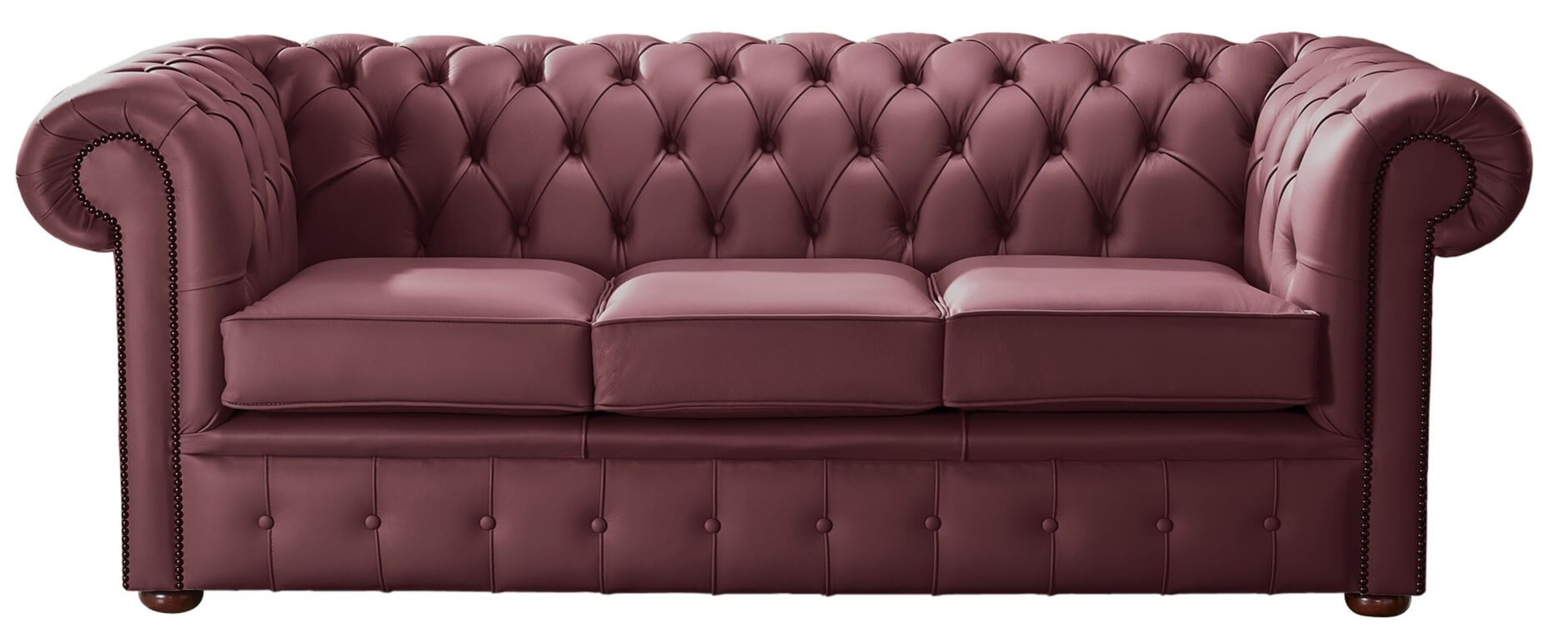 Maroon chesterfield outlet sofa