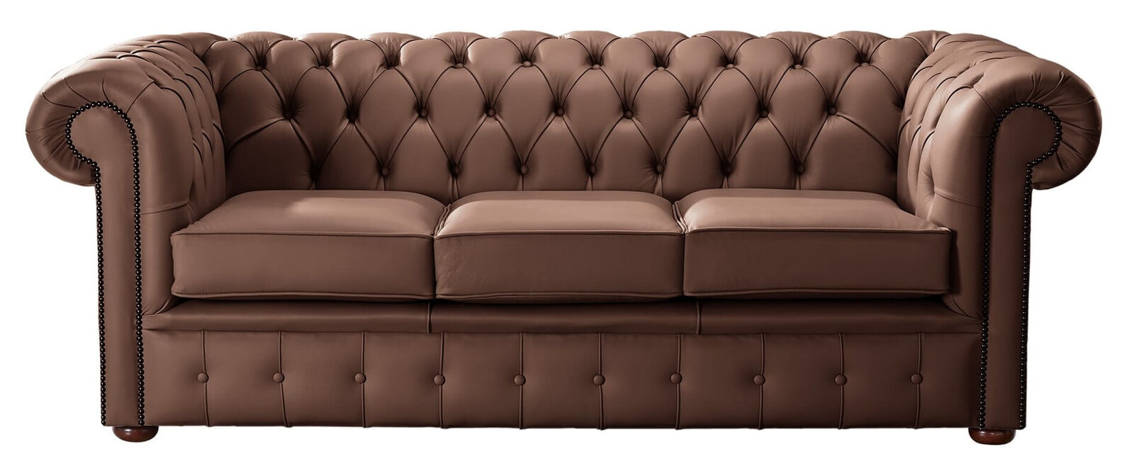 Product photograph of Chesterfield Handmade Leather Shelly Castagna 3 Seater Sofa Settee from Designer Sofas 4U