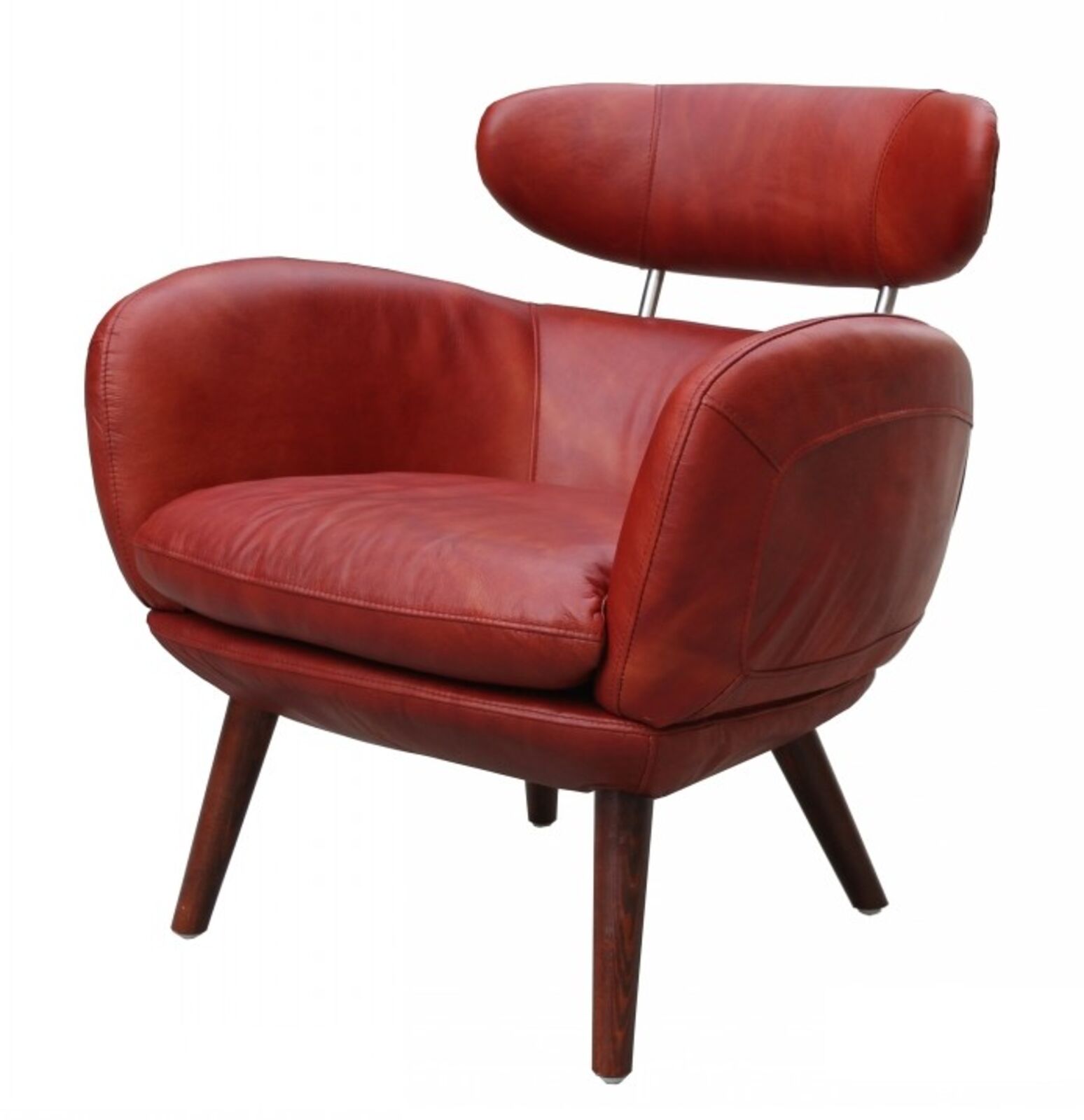 Product photograph of Althea Vintage Leather Armchair from Designer Sofas 4U