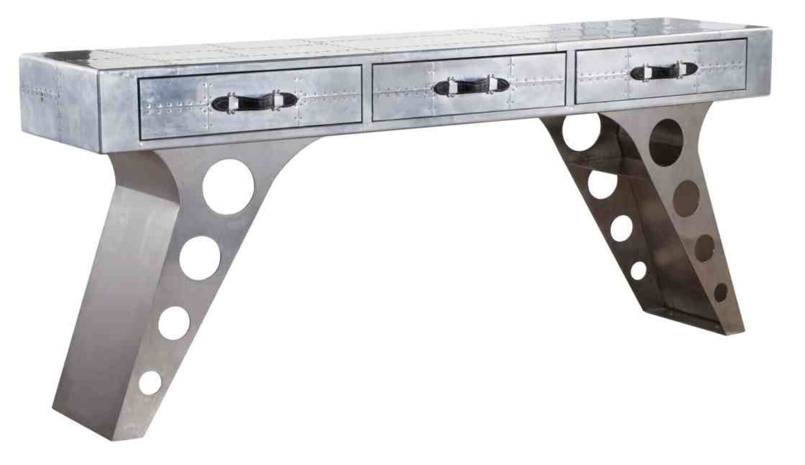 Product photograph of Aviator Aviation Aluminium Sideboard Table from Designer Sofas 4U
