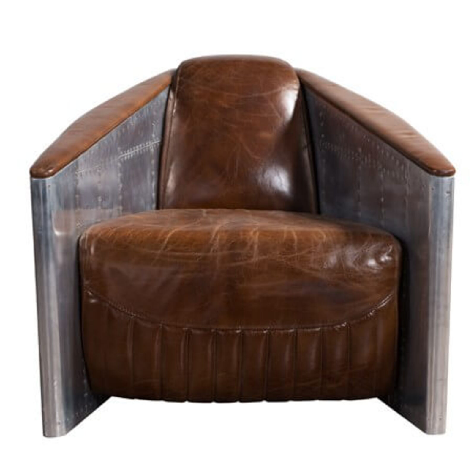 Product photograph of Aviator Tomcat Vintage Distressed Leather Armchair from Designer Sofas 4U