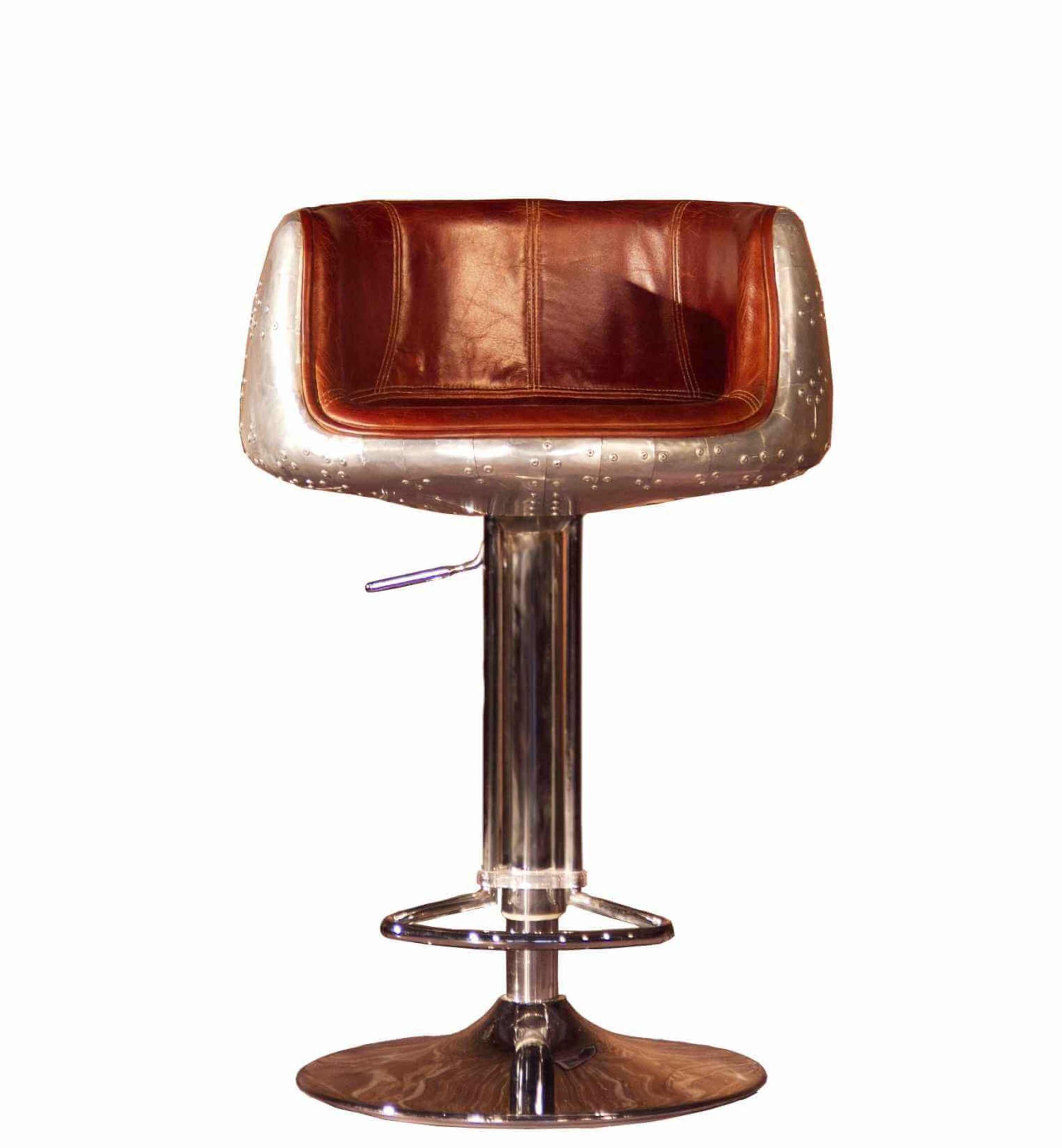 Vintage leather on sale bar stools