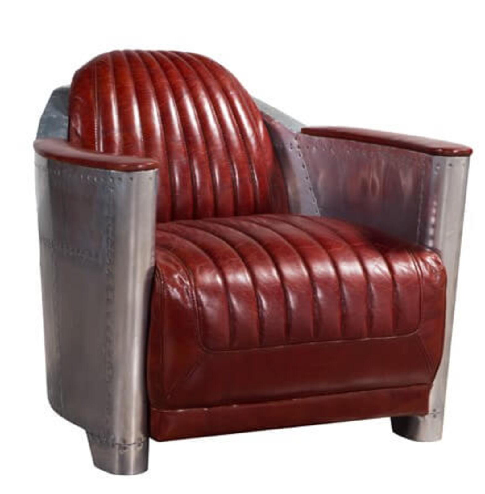 Product photograph of Aviator Vintage Rocket Tub Chair Distressed Real Leather from Designer Sofas 4U
