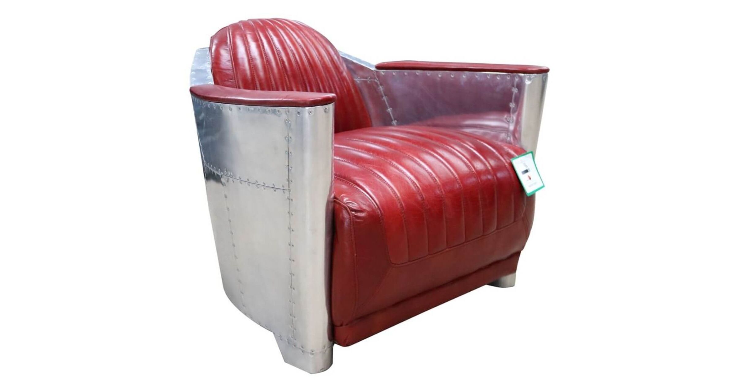 Aviator Vintage Rocket Tub Chair Distressed Leather Rouge ...