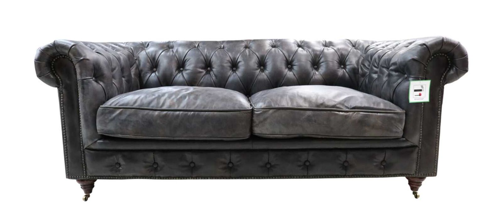 Product photograph of Berlin Chesterfield Vintage Tobacco Distressed Leather 2 Amp Hellip from Designer Sofas 4U