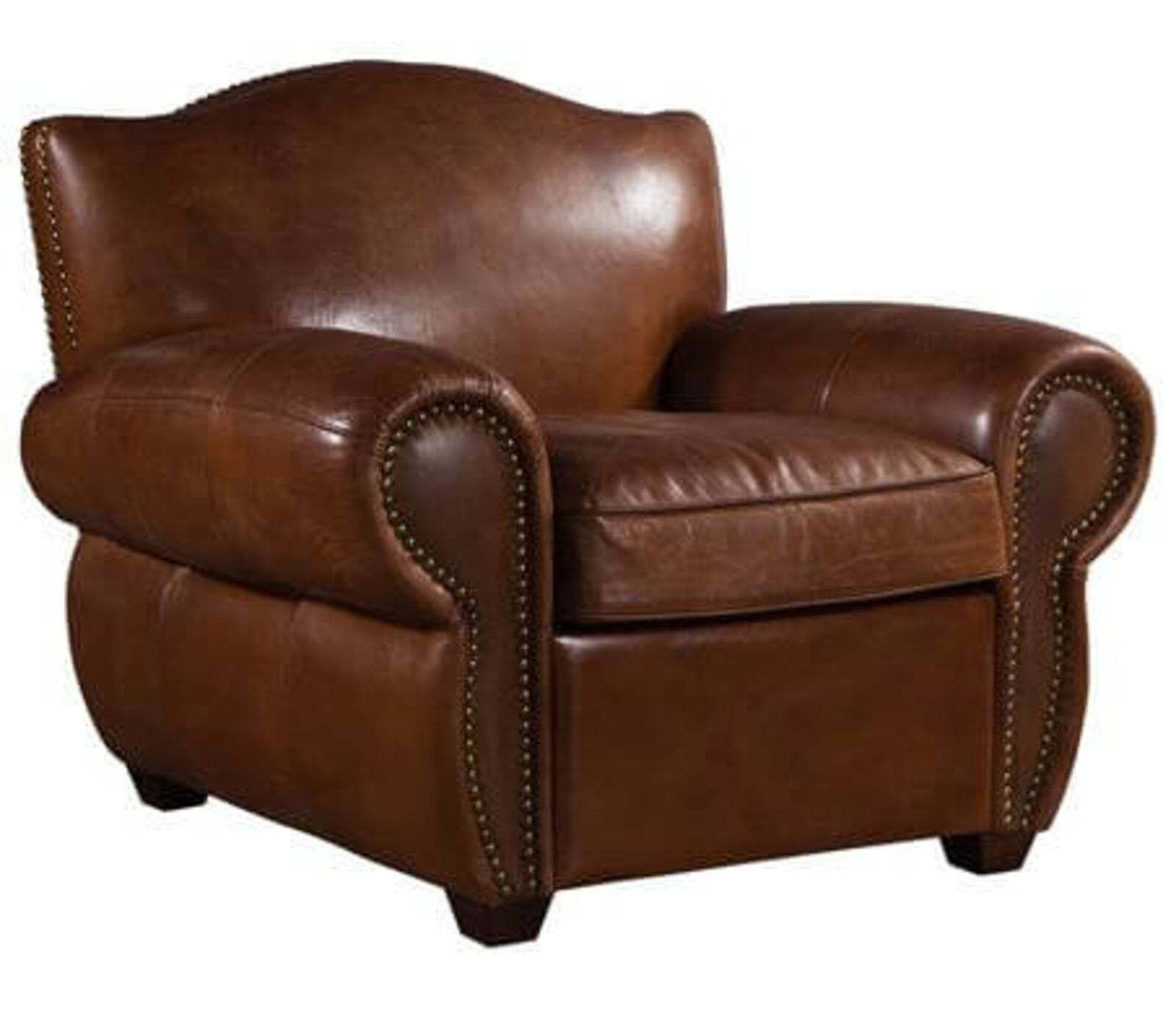 Product photograph of Burford Vintage Distressed Leather Armchair from Designer Sofas 4U