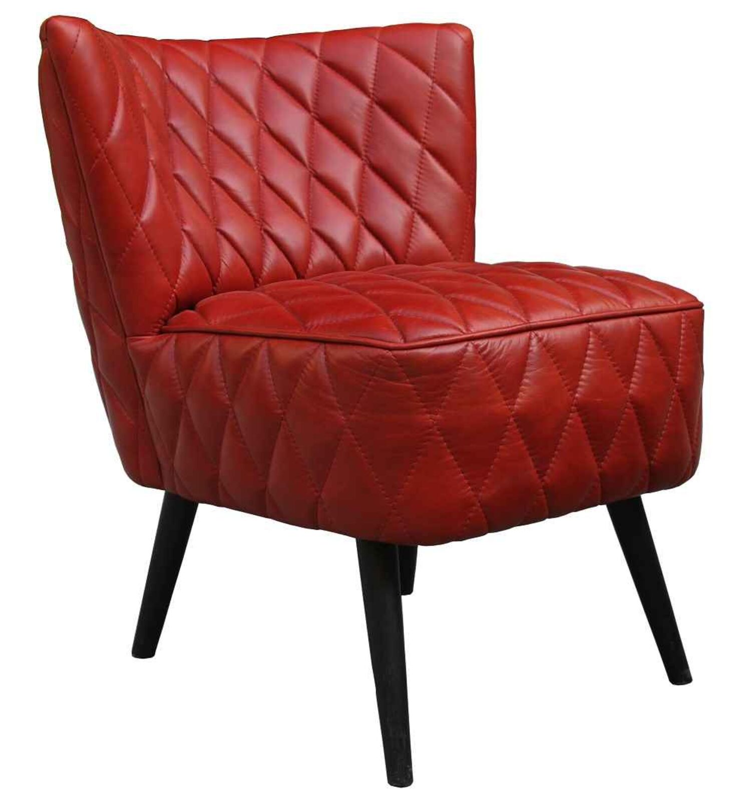 Product photograph of Cocktail Quilt Vintage Leather Chair from Designer Sofas 4U