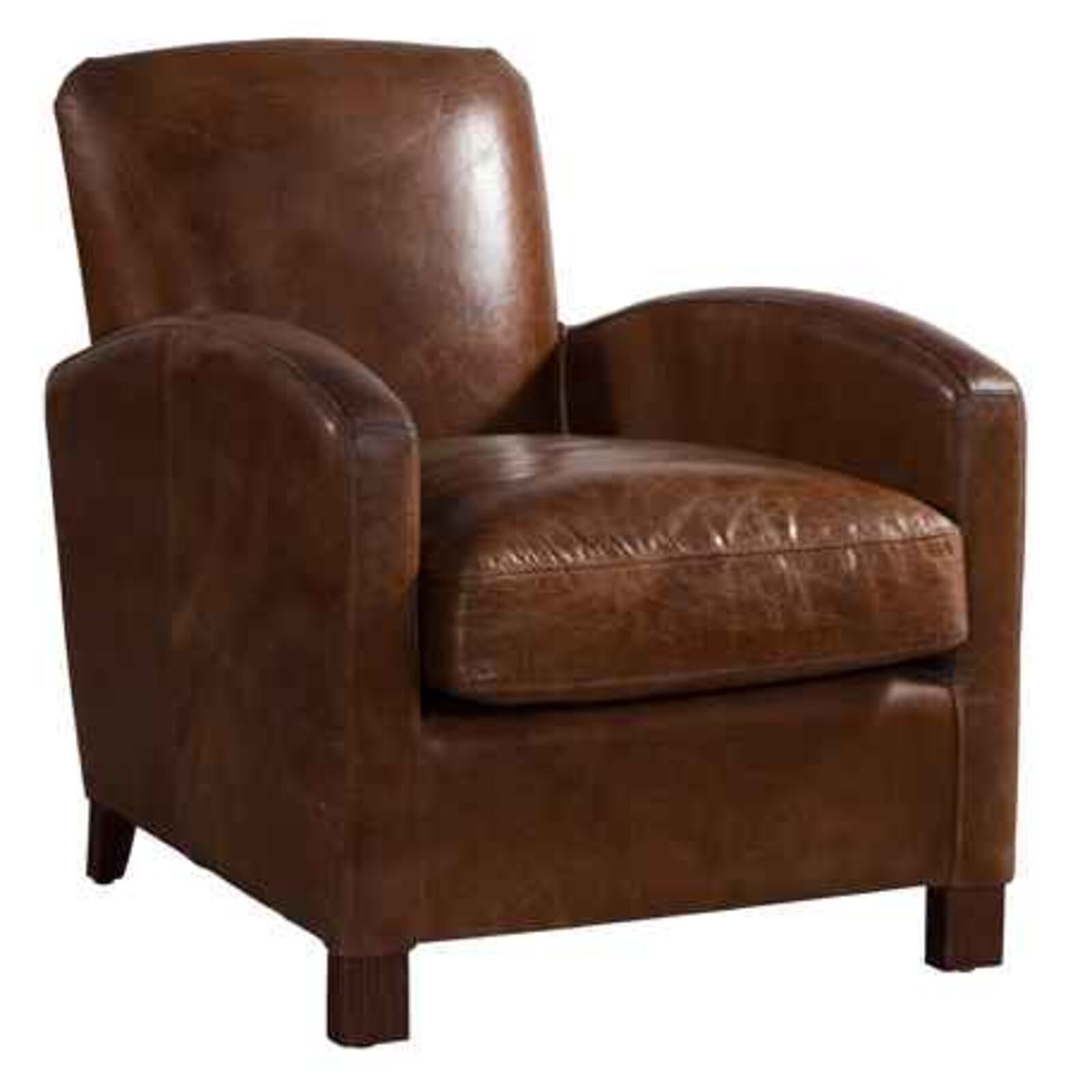 Product photograph of Corey Vintage Distressed Leather Chair from Designer Sofas 4U
