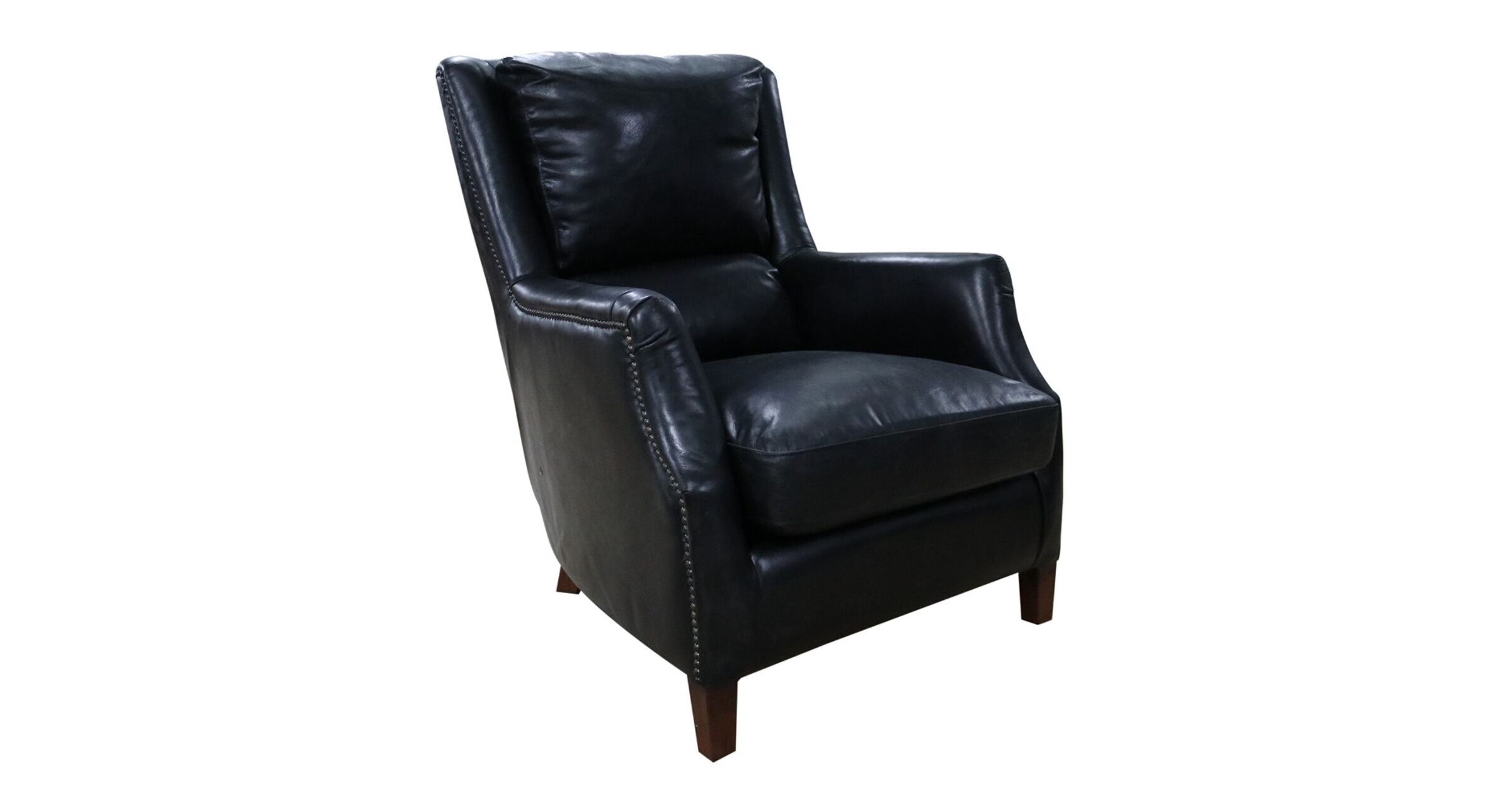 Remy faux on sale leather armchair