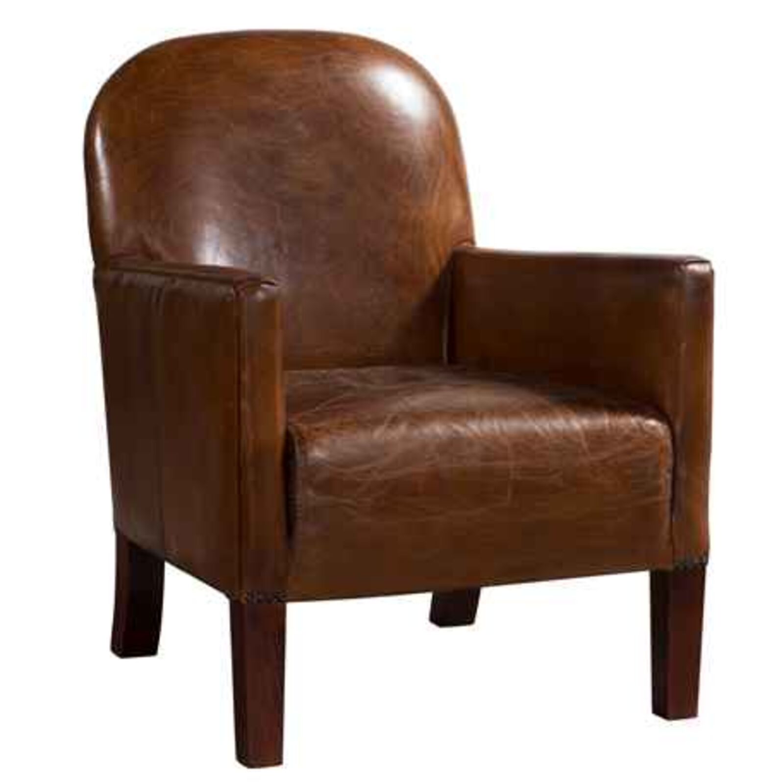 Product photograph of Daisy Vintage Distressed Leather Club Chair from Designer Sofas 4U