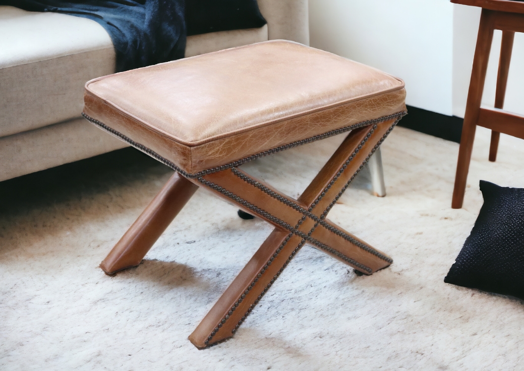 Studded footstool deals