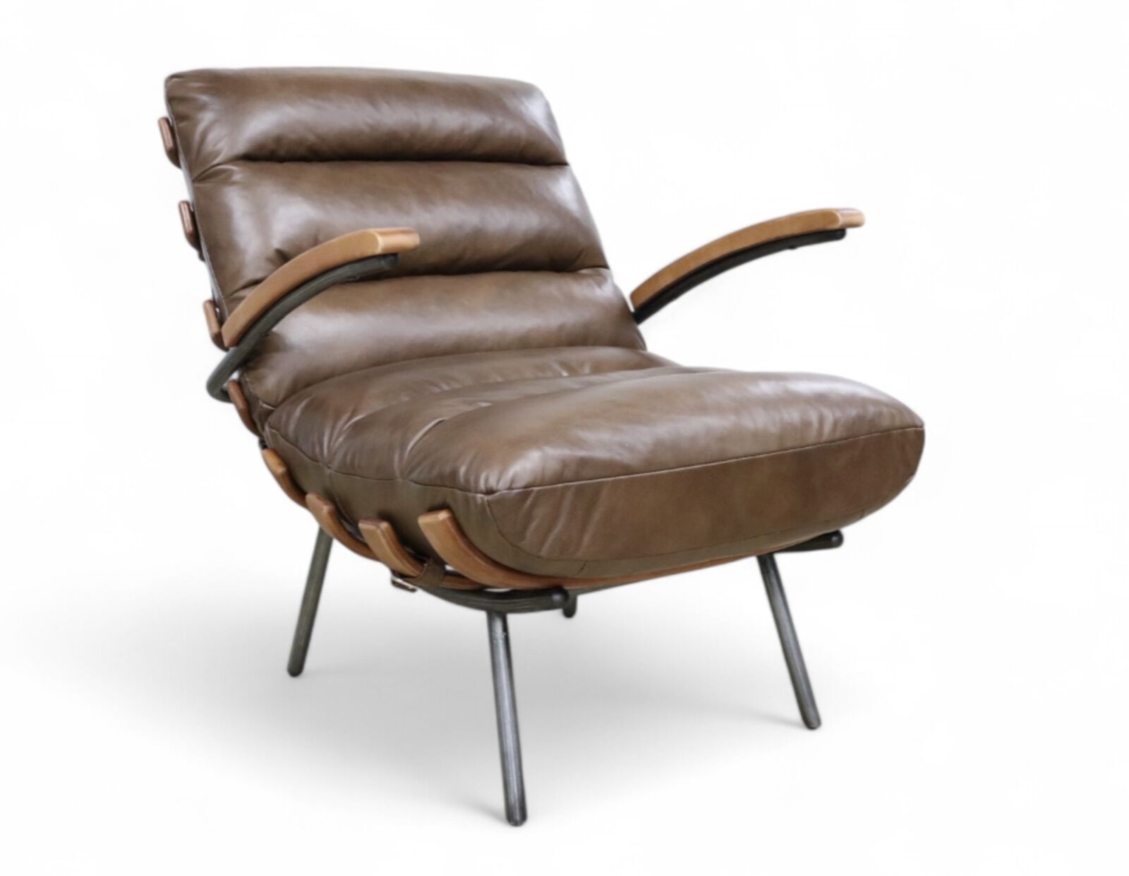 Product photograph of Special Offer Horley Vintage Nappa Chocolate Brown Leather Armchair With Arm from Designer Sofas 4U