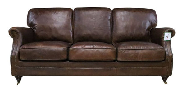 The Epitome of Elegance Vintage Distressed Leather Suite