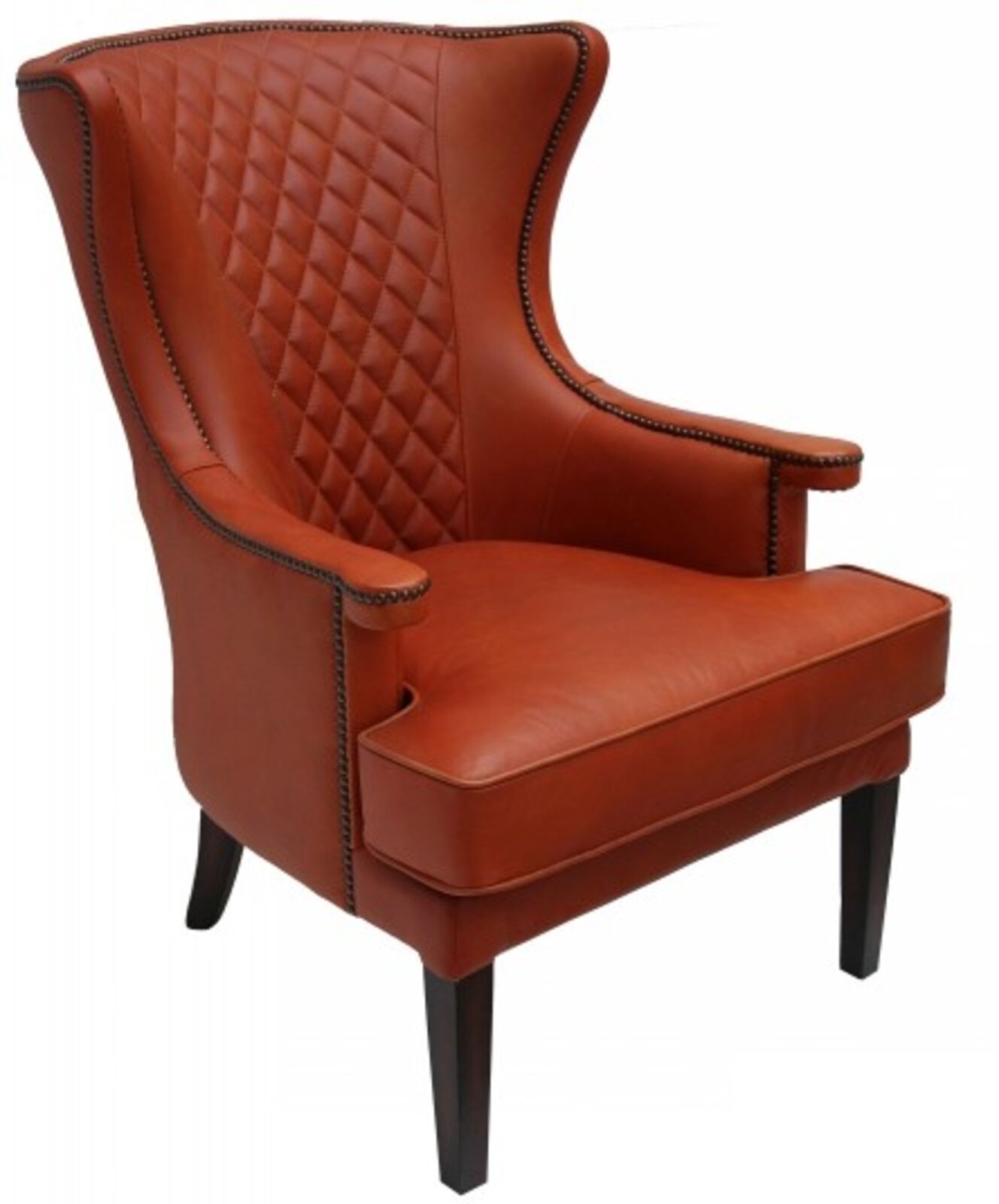 Product photograph of Miranda Vintage Leather Armchair from Designer Sofas 4U