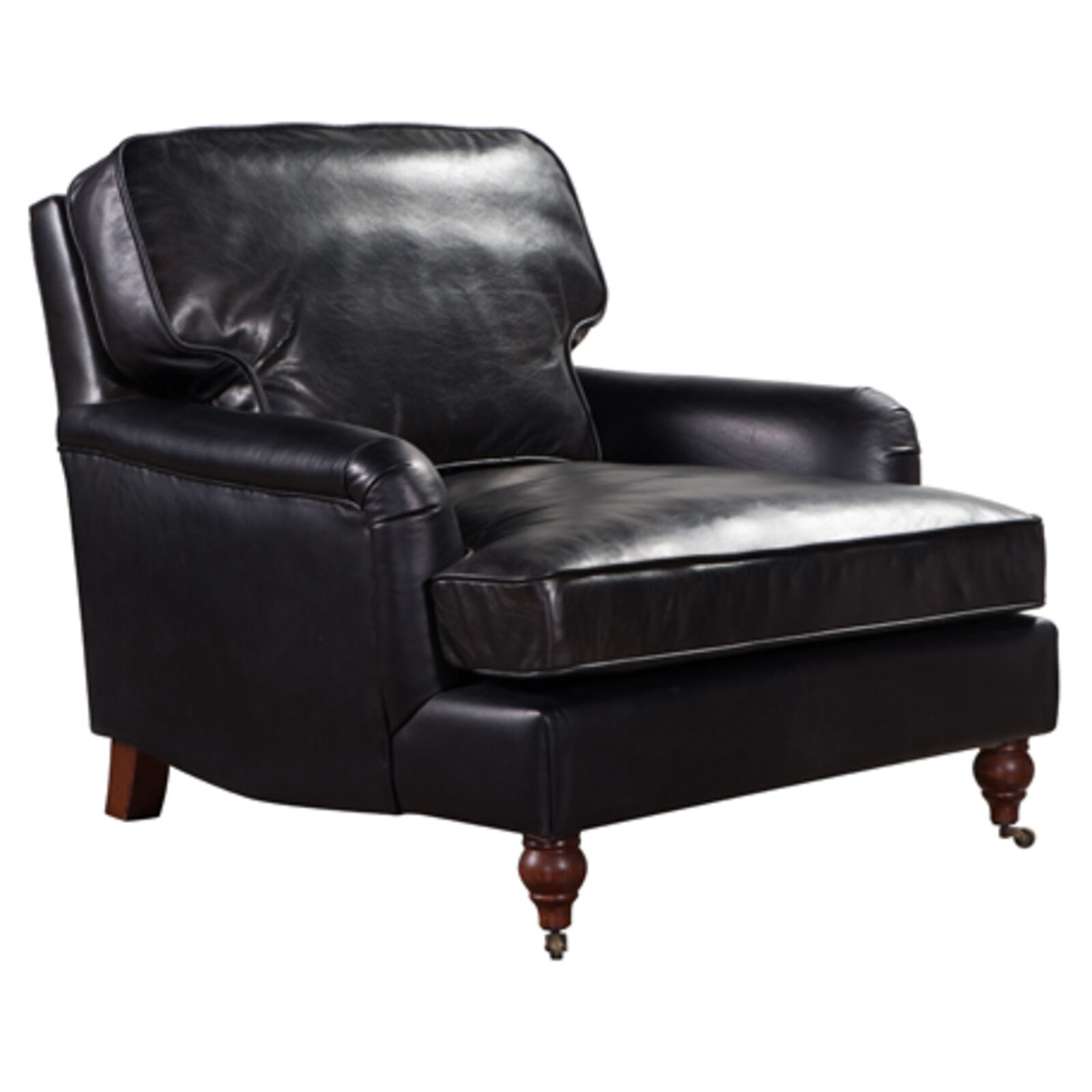 Product photograph of Prescott Vintage Distressed Leather Armchair from Designer Sofas 4U