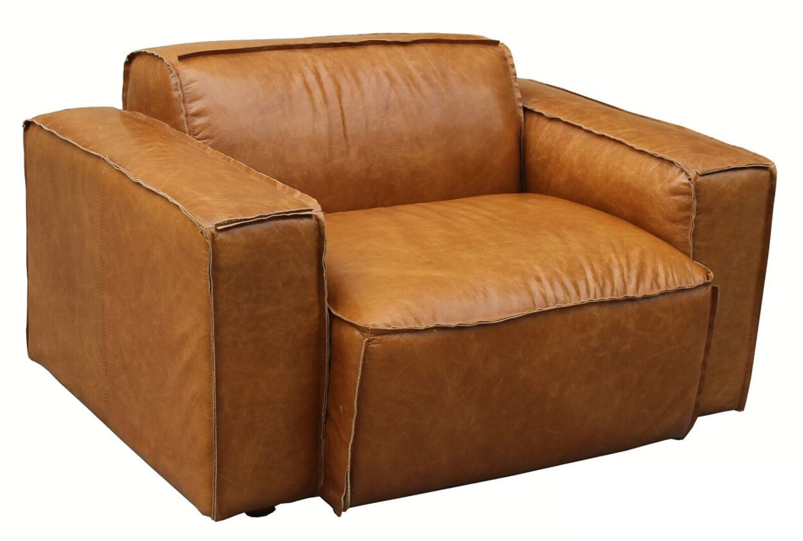 Product photograph of Scruffy Vintage Distressed Leather Armchair from Designer Sofas 4U