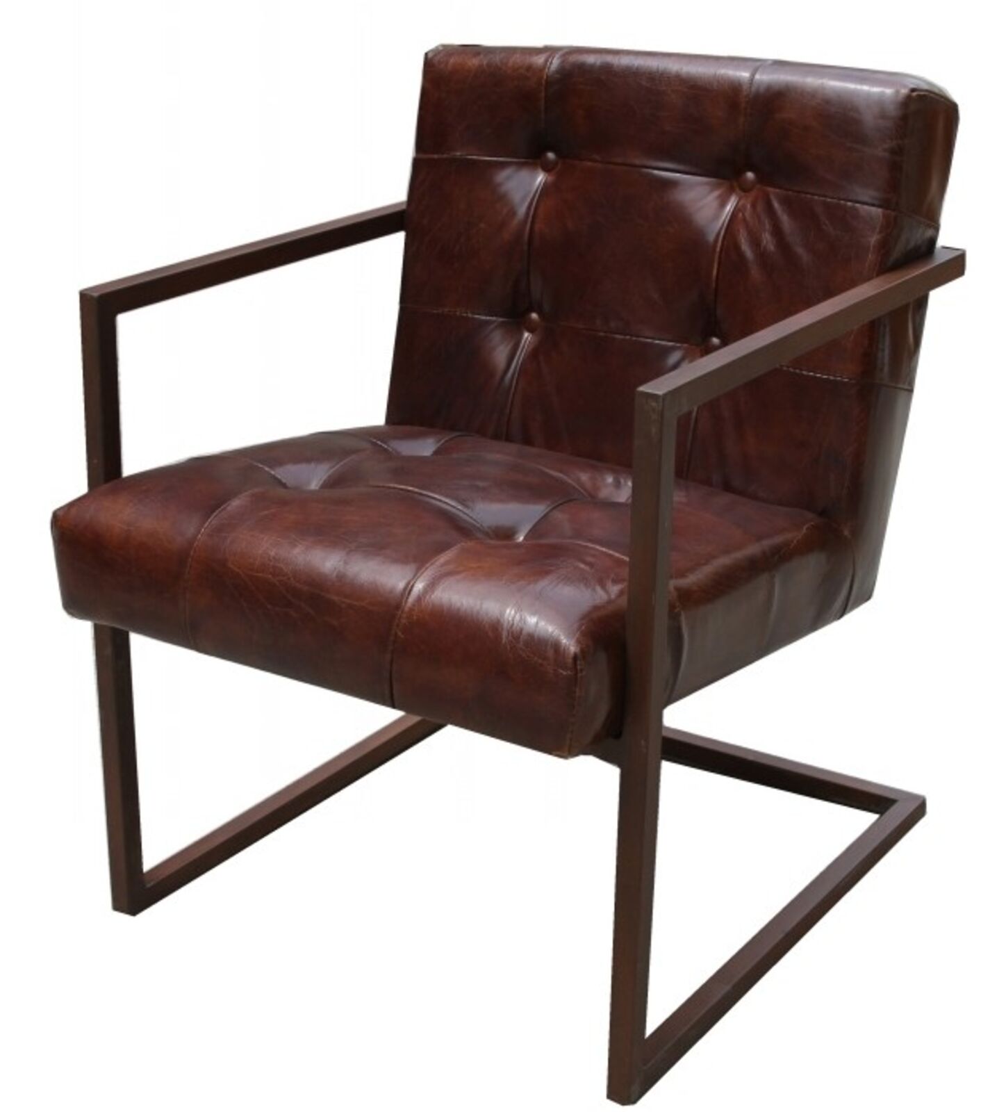 Product photograph of Trentino Vintage Leather Armchair from Designer Sofas 4U