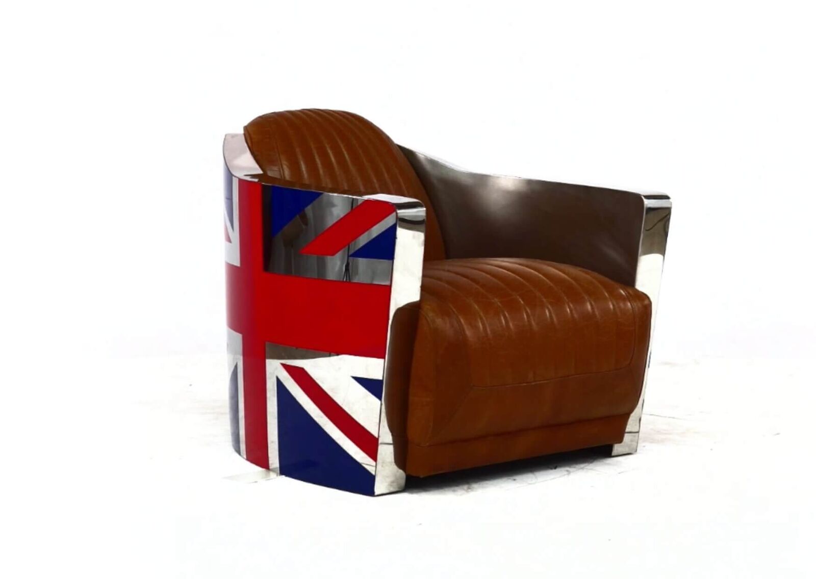 Product photograph of Union Jack Aviator Retro Distressed Vintage Tan Real Amp Hellip from Designer Sofas 4U
