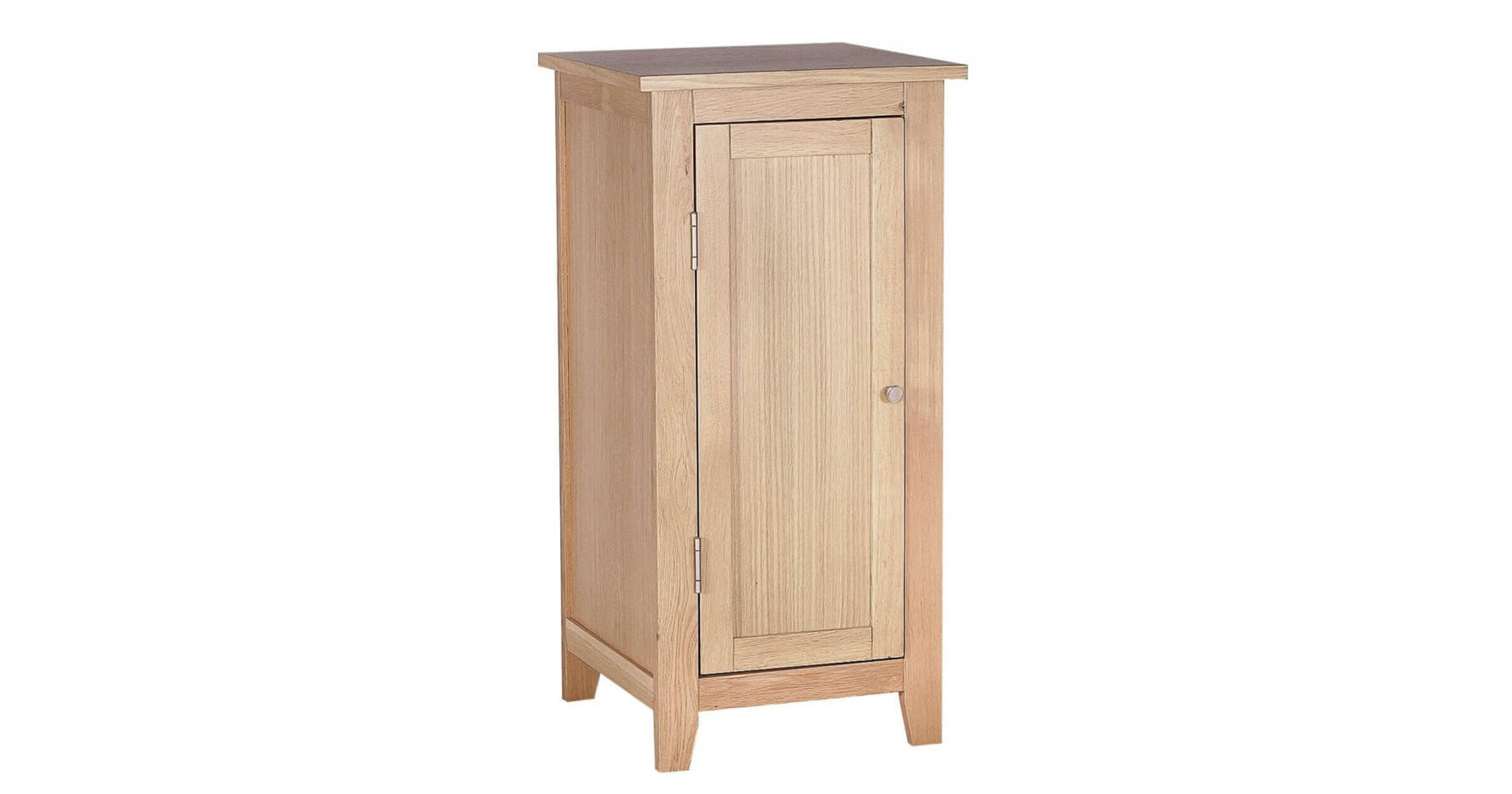 Herbert Solid Oak 1 Door Small Storage Cabinet Designer Sofas4u