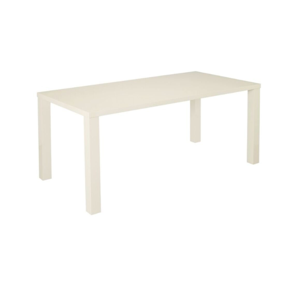 high gloss cream dining table