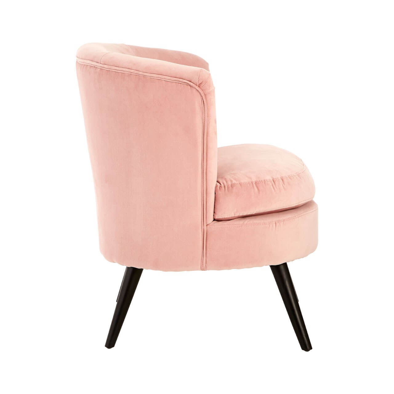 blush pink fluffy chair