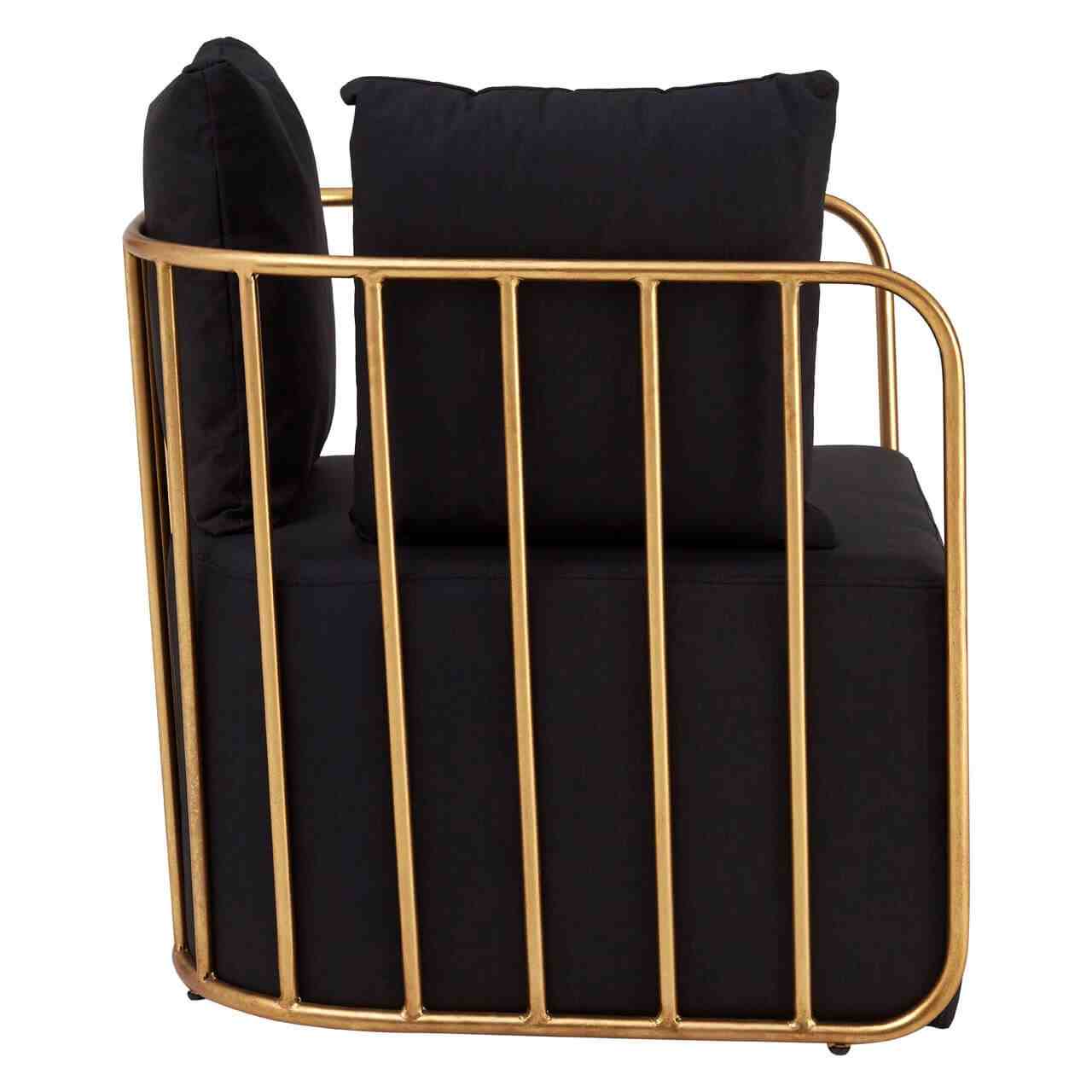 metal frame chair with cushion