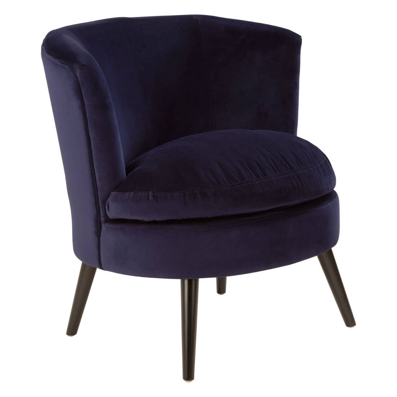 midnight blue armchair