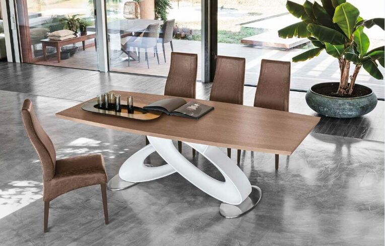 Italian Wooden Top Dining Tables