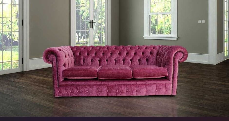 Rose deals velvet sofa