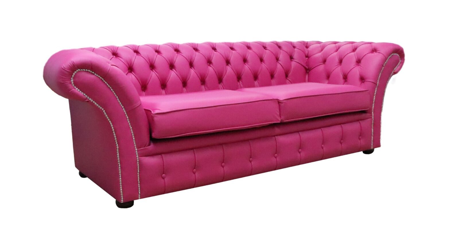 Product photograph of Chesterfield Balmoral 3 Seater Sofa Settee Vele Fuchsia Amp Hellip from Designer Sofas 4U