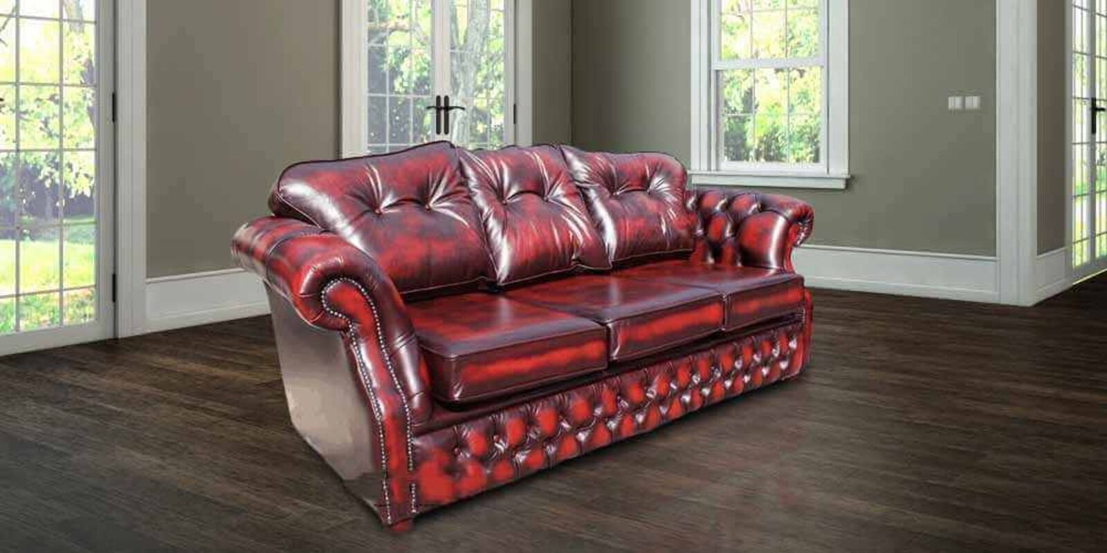 Product photograph of Chesterfield Era Traditional 3 Seater Settee from Designer Sofas 4U