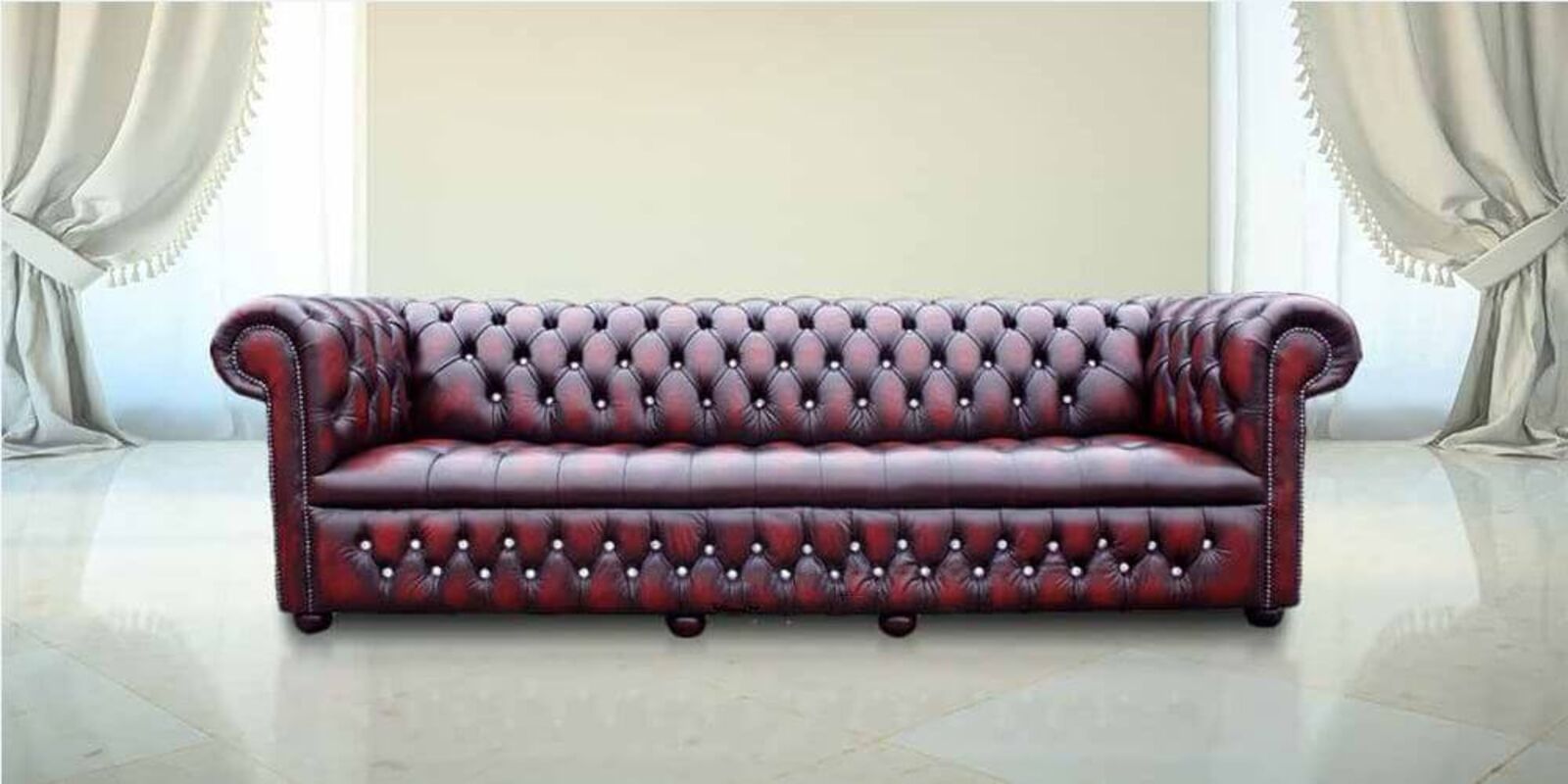 Product photograph of Chesterfield Emerson 4 Seater Crystallized Diamond Edition Suites from Designer Sofas 4U