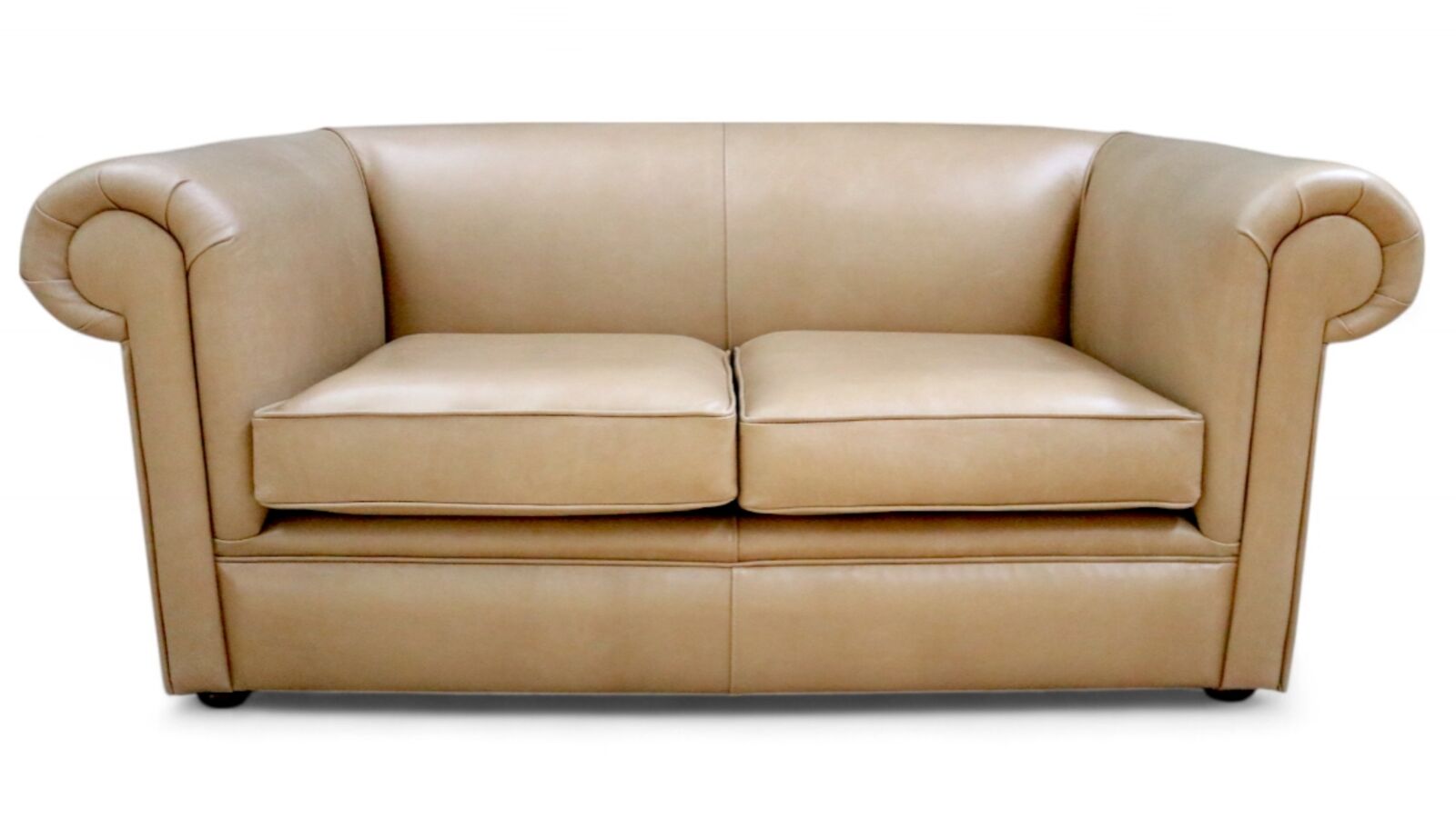 Product photograph of Chesterfield 1930 2 Seater Settee Old English Parchment Leather Sofa from Designer Sofas 4U