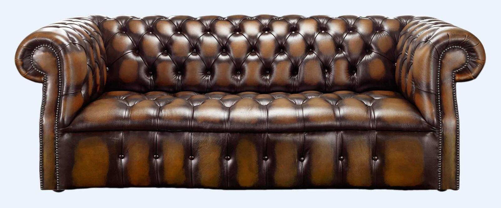 Product photograph of Chesterfield Darcy 3 Seater Antique Autumn Tan Leather Sofa Offer from Designer Sofas 4U