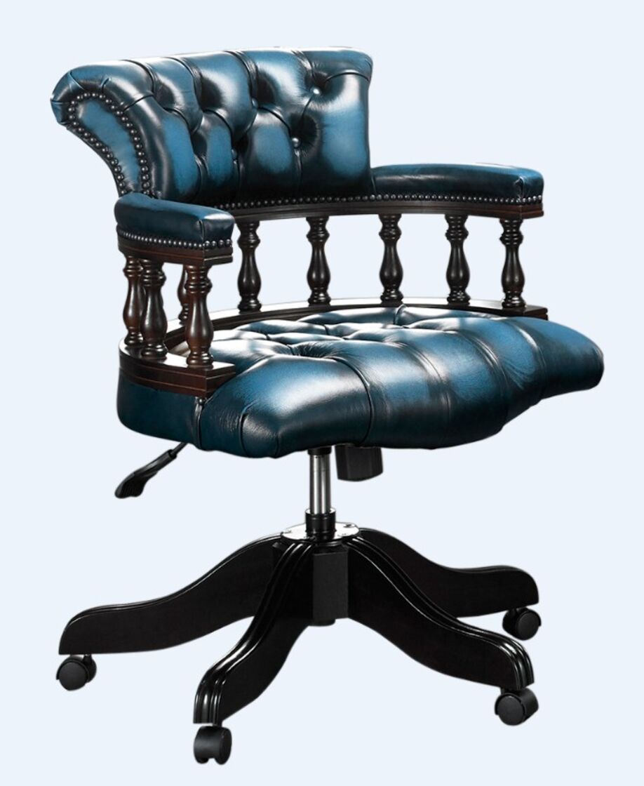 Green chesterfield captains chair new arrivals