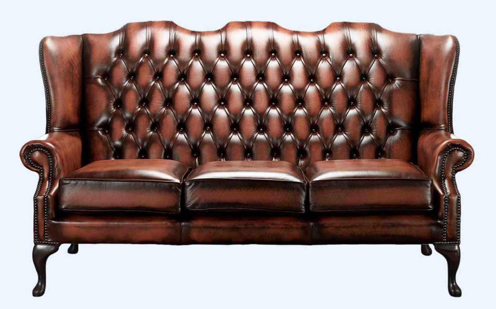 Product photograph of Chesterfield High Back Mallory 3 Seater Sofa Antique Light Amp Hellip from Designer Sofas 4U