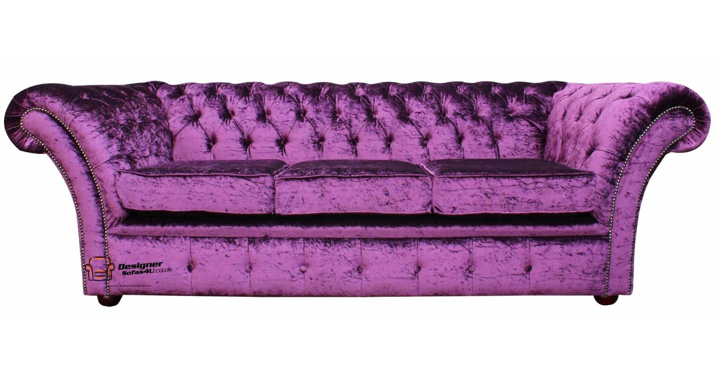 Velvet Chesterfield sofa UK | Shop at Designer Sofas 4U